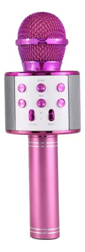 Microfone Bluetooth Sem Fio Karaoke Reporter Ws-858