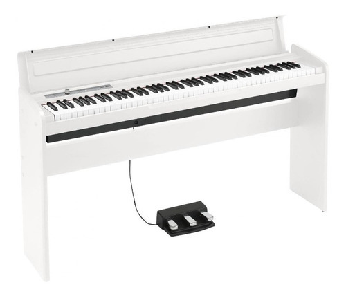 Teclado Piano Digital Korg Lp-180 88 + Mueble + Pedais Cor Branco