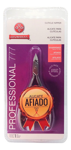 Alicate Cuticula 777 Profissional  Mundial Aço Inox Afiado