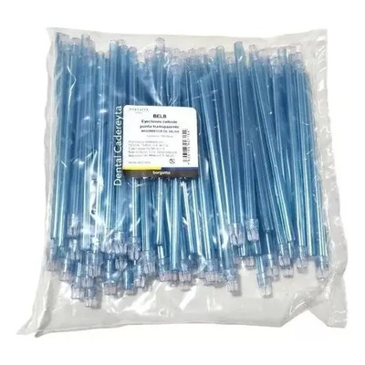 Succió De Saliva Eyectores Borgatta Aspirador 100pz Color Azul | MercadoLibre