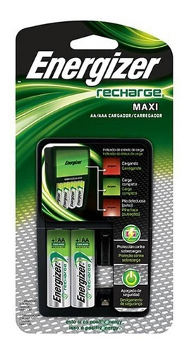 Cargador Energizer Maxi Para 4 Pilas Aa Y Aaa