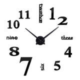 Reloj Moderno De Pared Adhesivo Diseño 3d Grande - Envio Ya