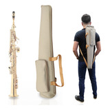 Capa Bag Mochila Top Super Luxo P/ Sax Reto Soprano Clarinet