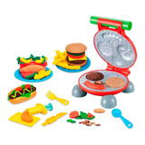 Set Plastilina Hamburguesas Parrilla Juguetes Didactico. 