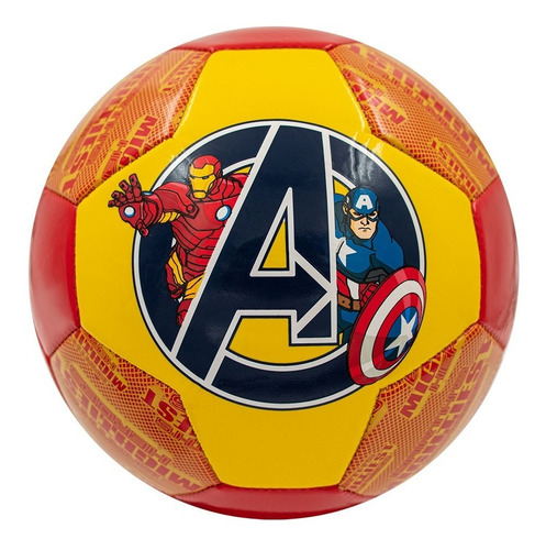 Balón De Fúbtol No. 3 Voit Marvel Avengers Color Rojo