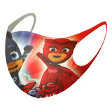 5 Máscaras Lavável Infantil Do Desenho Pj Masks Neoprene