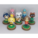 Lote 7 Personagens Amiibo Animal Crossing Perfeito Estado