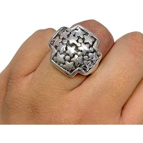 Inf 049 Anillo Inflado Forma De Cruz Con Estrellas