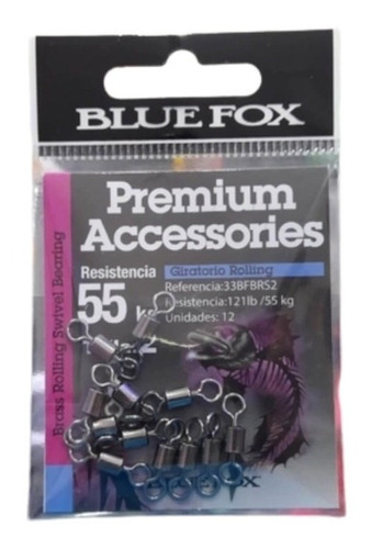 Destorcedor Rolling Blue Fox Varios Librajes Pesca Señuelo