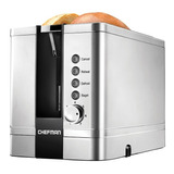 Chefman ® Tostador De Pan Ranuras Extra Grande Acero Inox Ev Color Plateado