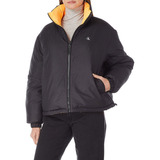 Calvin Klein Jeans Chamarra Puffer Reversible Mujer