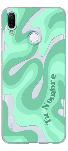 Funda Para Huawei  Para Mujer Curvas Verdes Con Tu Nombre