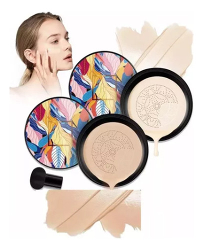 Crema De Belleza Crema Correctora Cushion, 2 Unidades