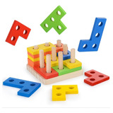 Juego Encastrable Cubo De Formas Geometricas Colores Niños