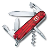 Navaja Spartan Roja Transparente 12  Victorinox® (13603b1) Color Rojo