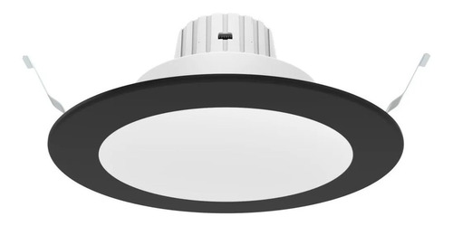 Lámpara De Led Negra Para Empotrar 11w Blanco Cálido