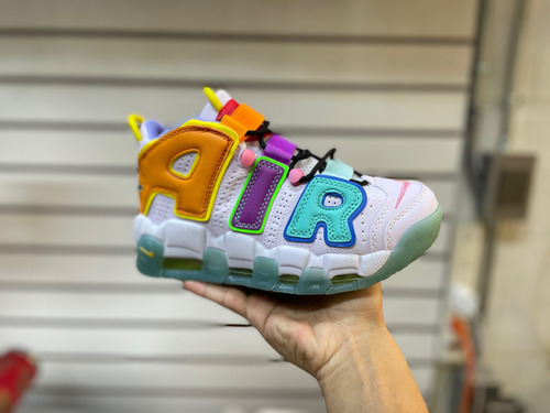 Tenis Uptempo Blanco Multicolor Niños