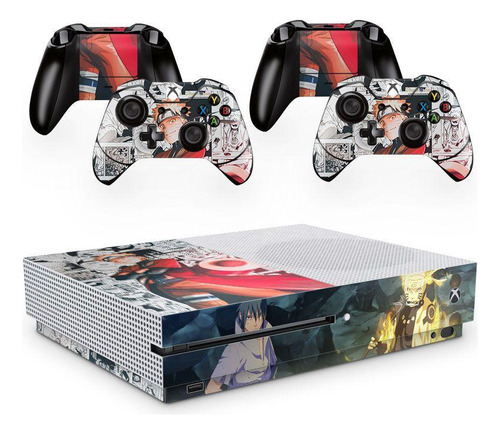 Skin Adesivo Protetor Para X Box One S E Controles Naruto B3