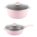 Oferta Essen Cacerola Y Sartén 28cm Rosa