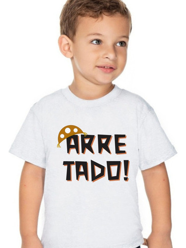 Camiseta Infantil Arretado Nordestino Cangaço Chapéu