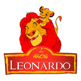 Logo Digital El Rey León Personalizado Con Nombre