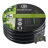 Mangueira De Jardim Doubleflex Preta 25 Mt + Suporte