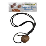 Collar De Nuez Moscada - Hilo Negro - Lo Natural