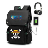 Anime Onepiece Mochila De Estudiante Bolsa De Computadora