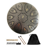6 Steel Tongue Drum With Sack Hammers,