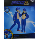 Disfraz Unisex Infantil Sonic 2 Azul Dia Del Niño Fiesta 