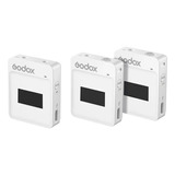 Micrófono Godox Movelink Ii M2 Inalámbrico Dual Blanco 3.5mm