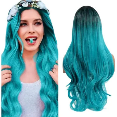 Peluca Larga Lacio Liso Cabello Natural Cosplay Dama Mujer | MercadoLibre