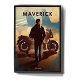 Quadro Decorativo Maverick Top Gun Moto Gpz 900r