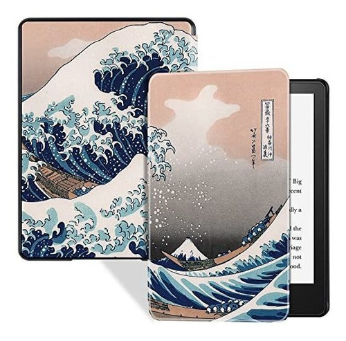 Funda Para Kindle Paperwhite 11va Gen2021 Ola De Kanagawa