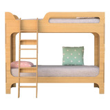 Cama Cucheta Roble Montessori Color Alta Doble Escandinava