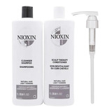 Nioxin 1 Duo Shampoo Y Acondicionador Sist 1  1 Litro C/u