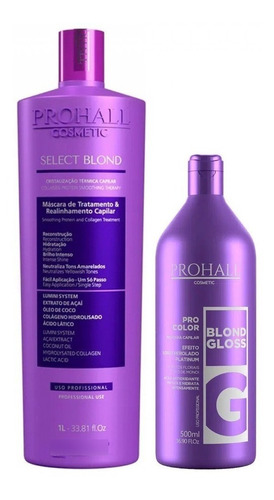 Prohall Selagem Select One Blond + Matizador Perolado Prohal