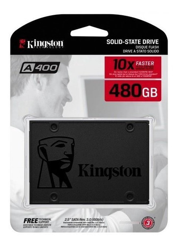 Ssd Disco Solido 480gb Kingston A400 Sata 3 2.5 7mm