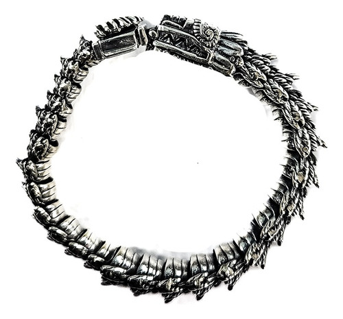 Pulsera Dios Quetzalcóatl Kukulcán Cuerpo Completo Plata 925