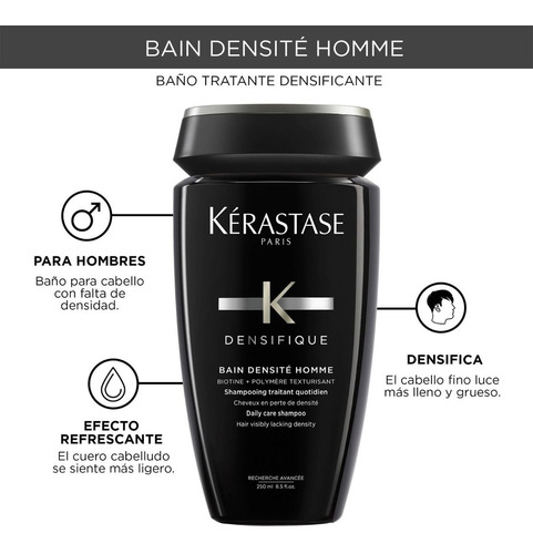  Premium3 - Kérastase Shampoo Densité Homme 250 Ml - Hombre