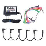 Eliminador Rockds + Daisy Chain 5 Pedales + 4 Cables Parcheo