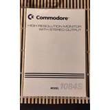 Manual Monitor Commodore Amiga 1084s