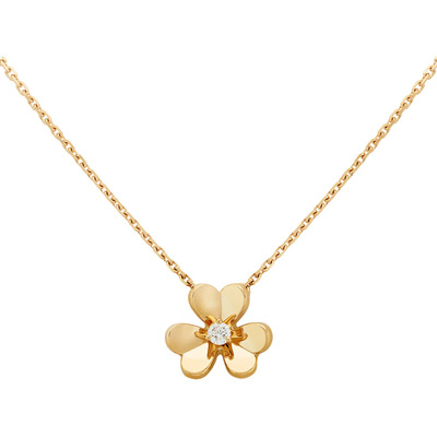Collar Clásico Con Forma De Trébol En Oro De 18 Quilates Par | Meses sin interés
