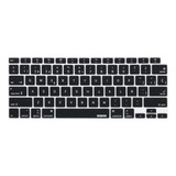 Protector De Teclado Negro Espanol Para Macbook Pro A2179