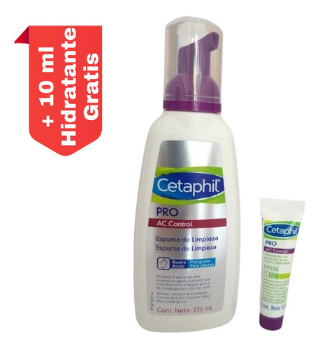 Cetaphil Pro Ac Control Espuma De Limpieza 236ml Tipo De Piel Mixta