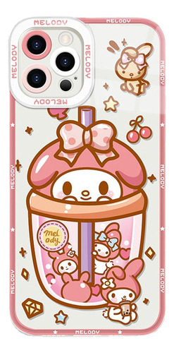 Funda De Teléfono Cartoon Kuromi Melody Para iPhone 15 14 13