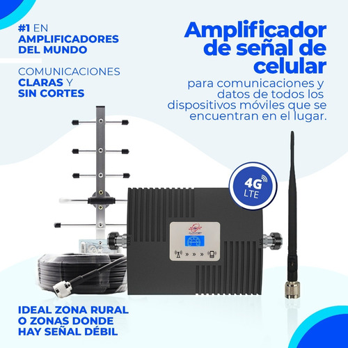 Amplificador Altanet Celular Y Datos 4g 15m Cable Banda 4