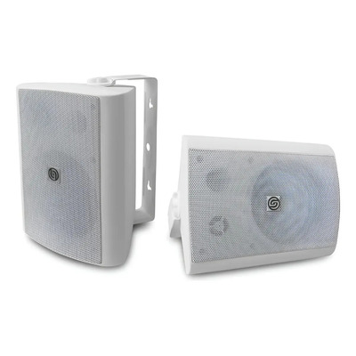 Par Bocina Bafle Ambiental Reja Anticorrosión 5.25 Steelpro Color Blanco | Envío gratis