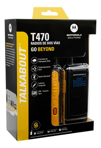 Kit 2 Radios Motorola 35 Millas T470