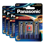 16 Pilhas Alcalinas Panasonic Premium  Aa 